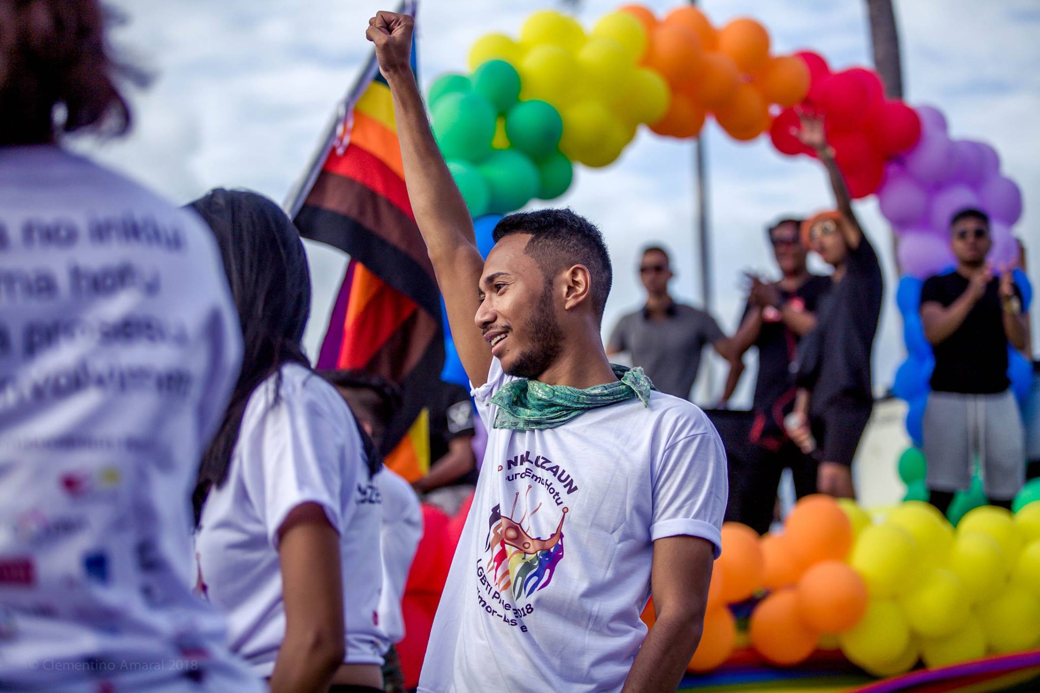 Les membres de la communauté défilent lors du défilé de la Fierté 2018 au Timor-Leste. Crédit : Clementino Amaral