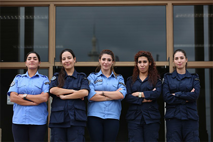 Al Mina’s female police officers.
