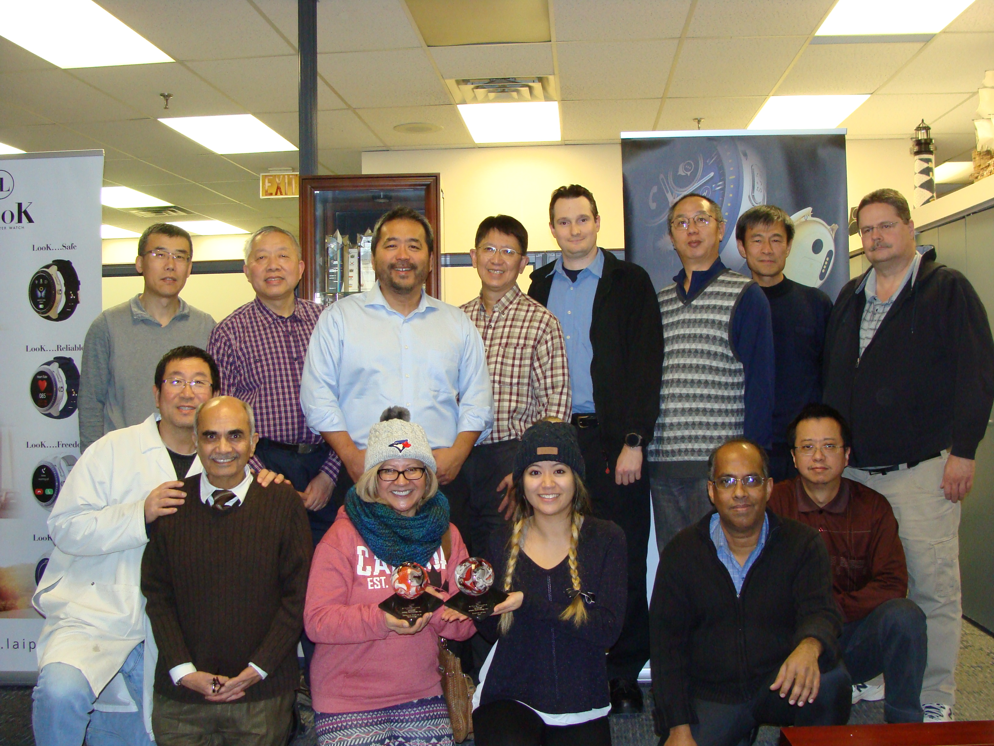 Staff of Laipac Technology in their Mississauga office.