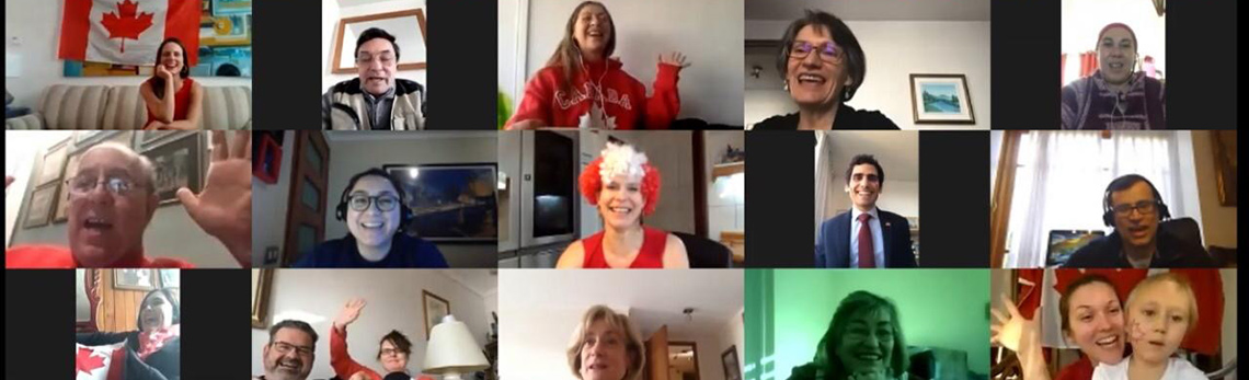 Canada Day celebrations included an all-staff virtual gathering.