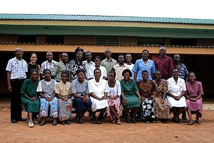 Dr. Adrienne Chan is pictured in 2010 with the team at the Tisungane Clinic